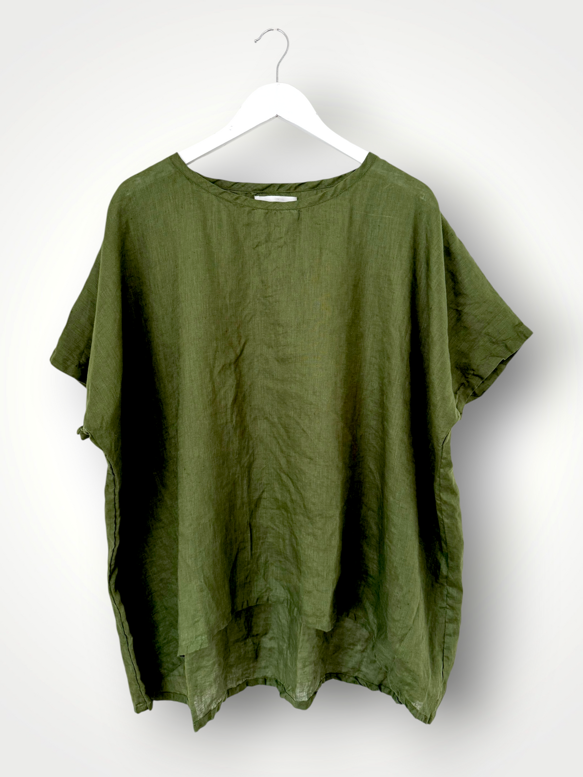 rachael top- moss linen Apparel