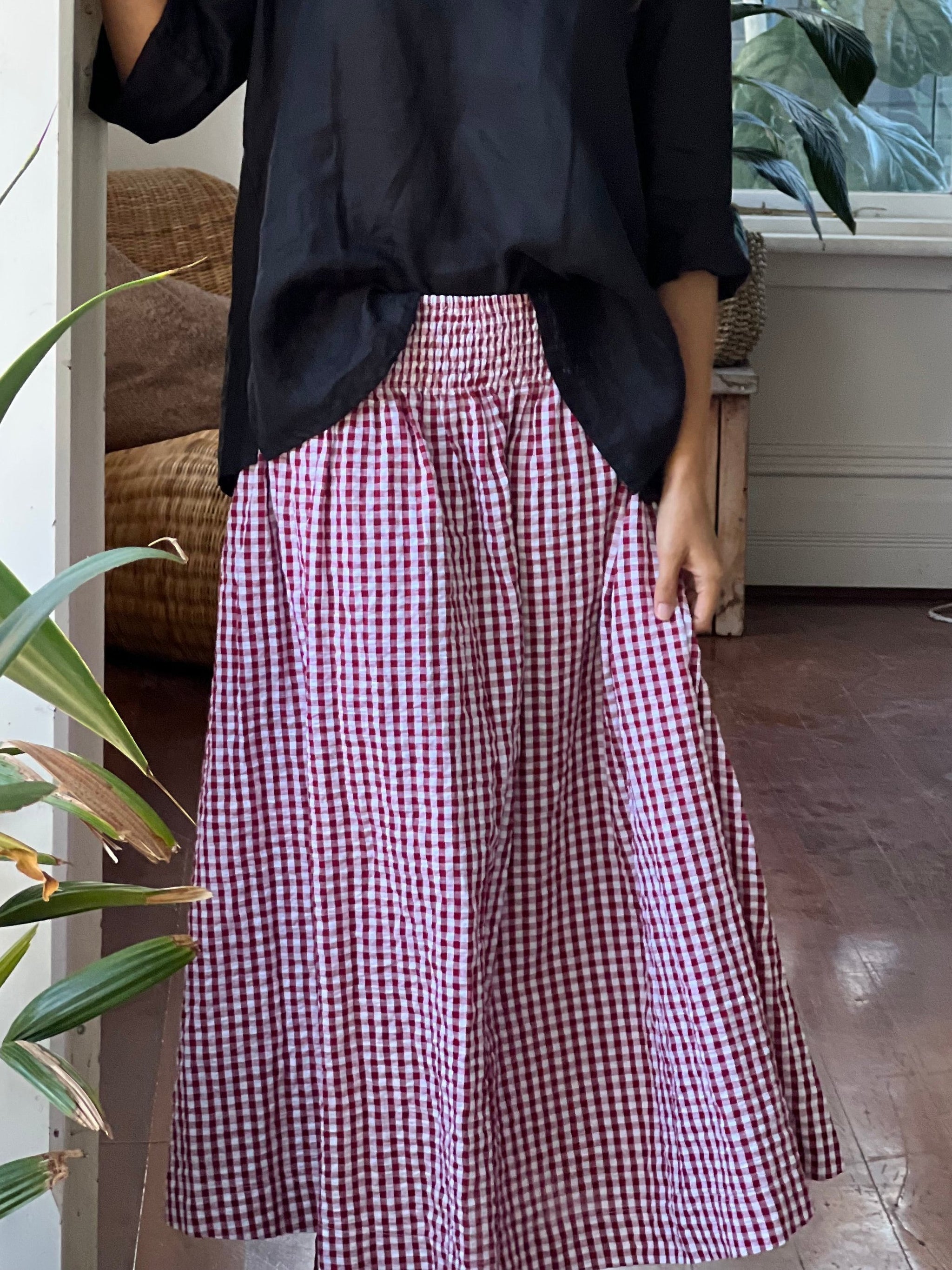 Gingham skirt australia online