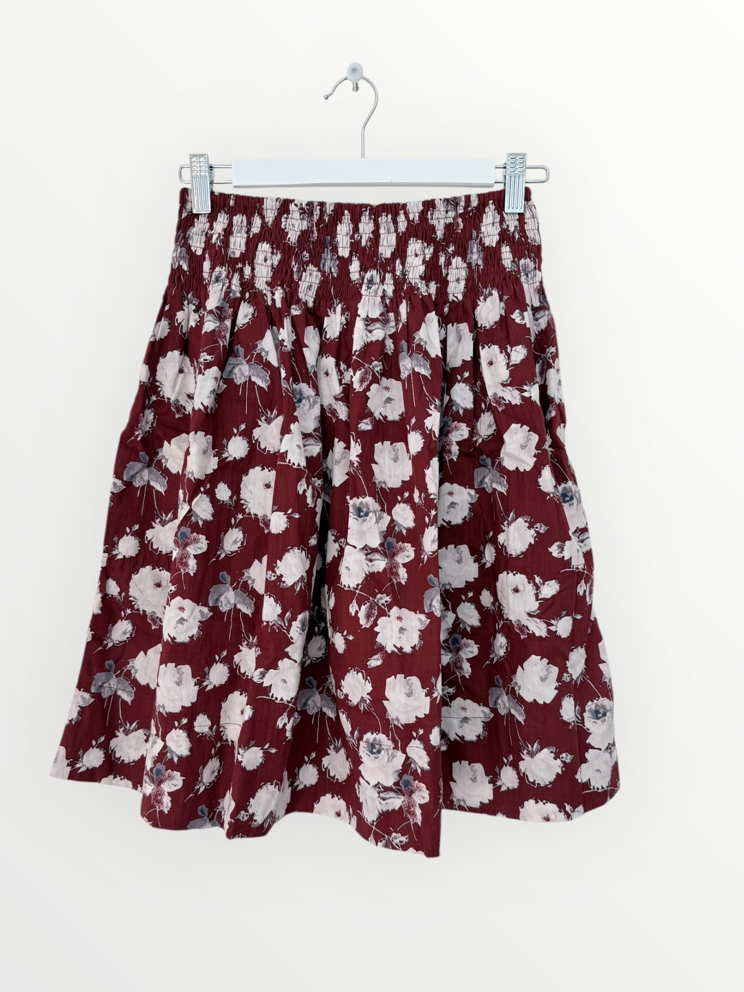 zoe skirt - merlot rose cotton Apparel