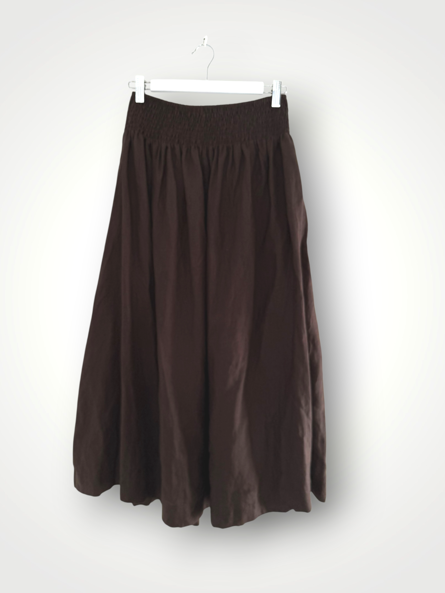 lulu skirt- chocolate linen Apparel