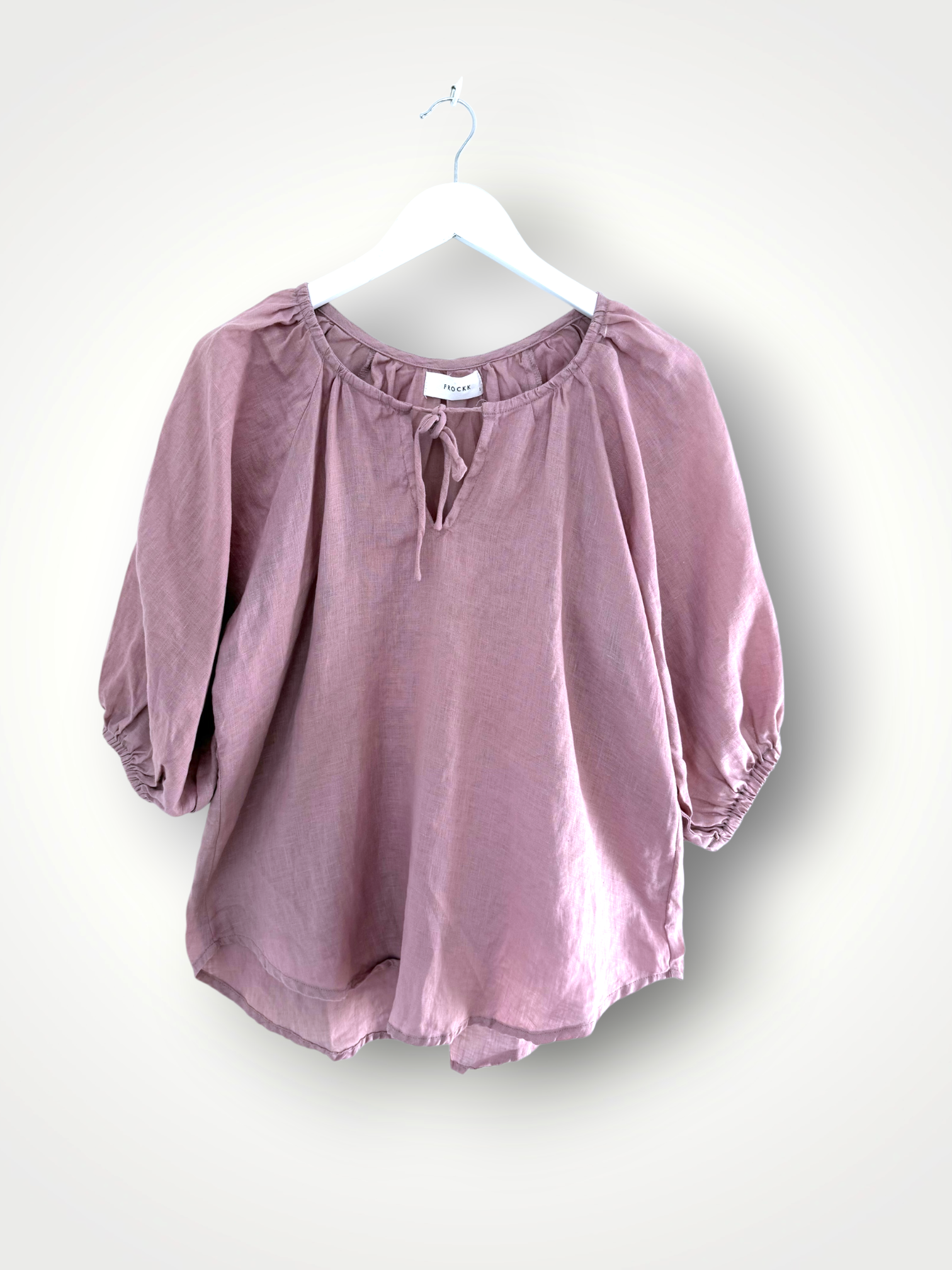alicia top-dusty rose linen