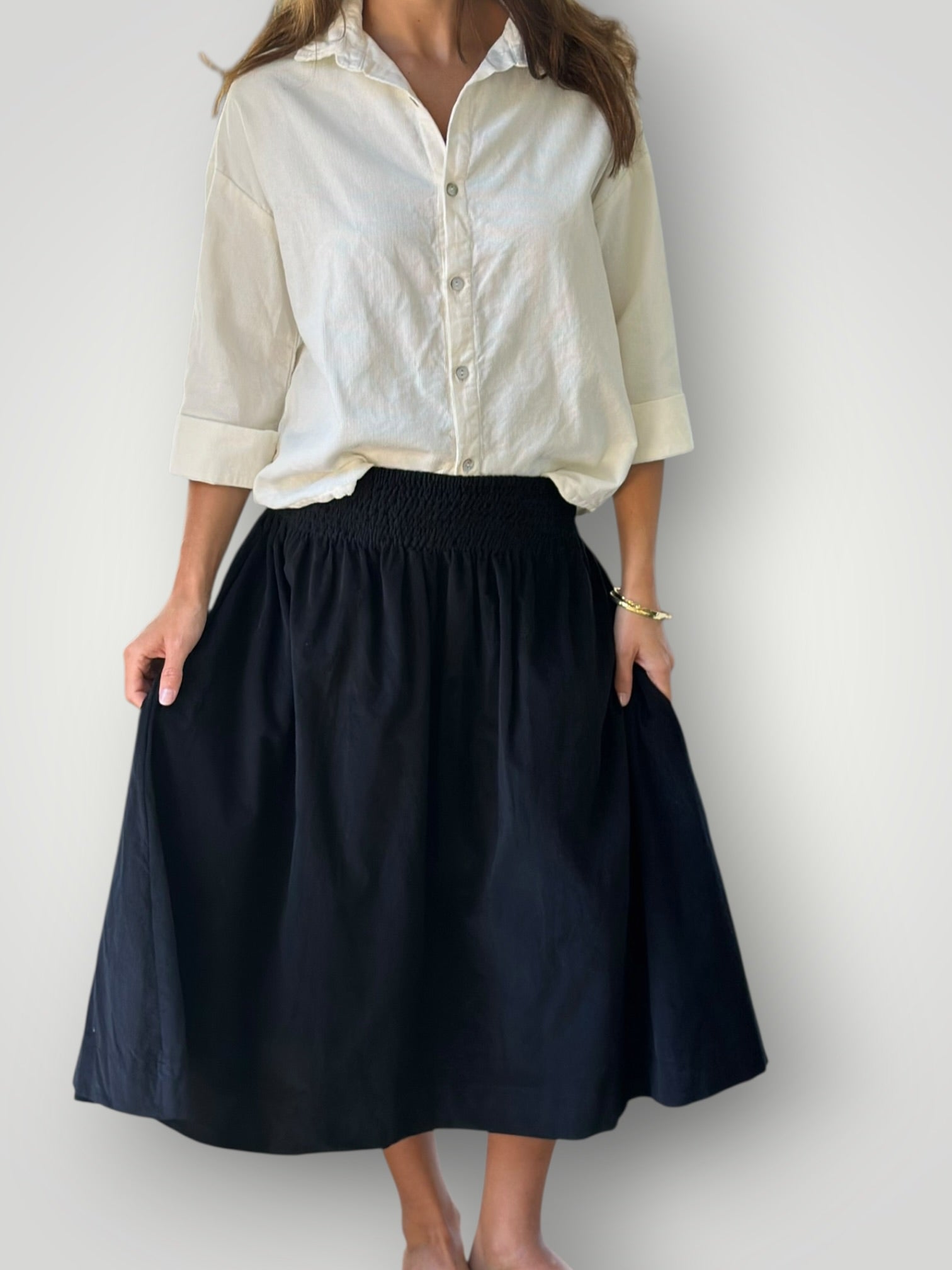 lola skirt- black cord Apparel