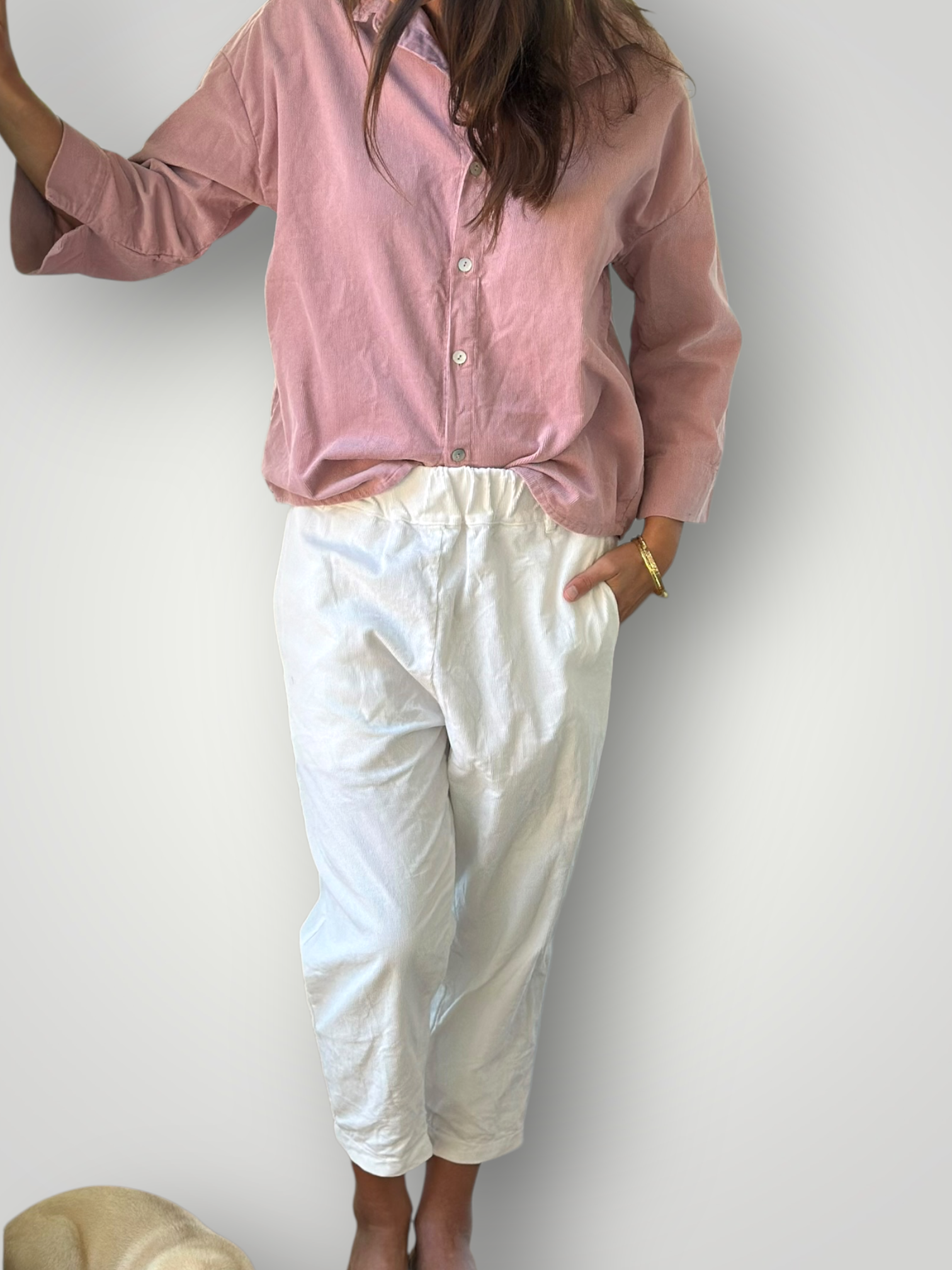 dana pants - chalk cord