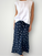 anthea skirt - navy spot linen Apparel