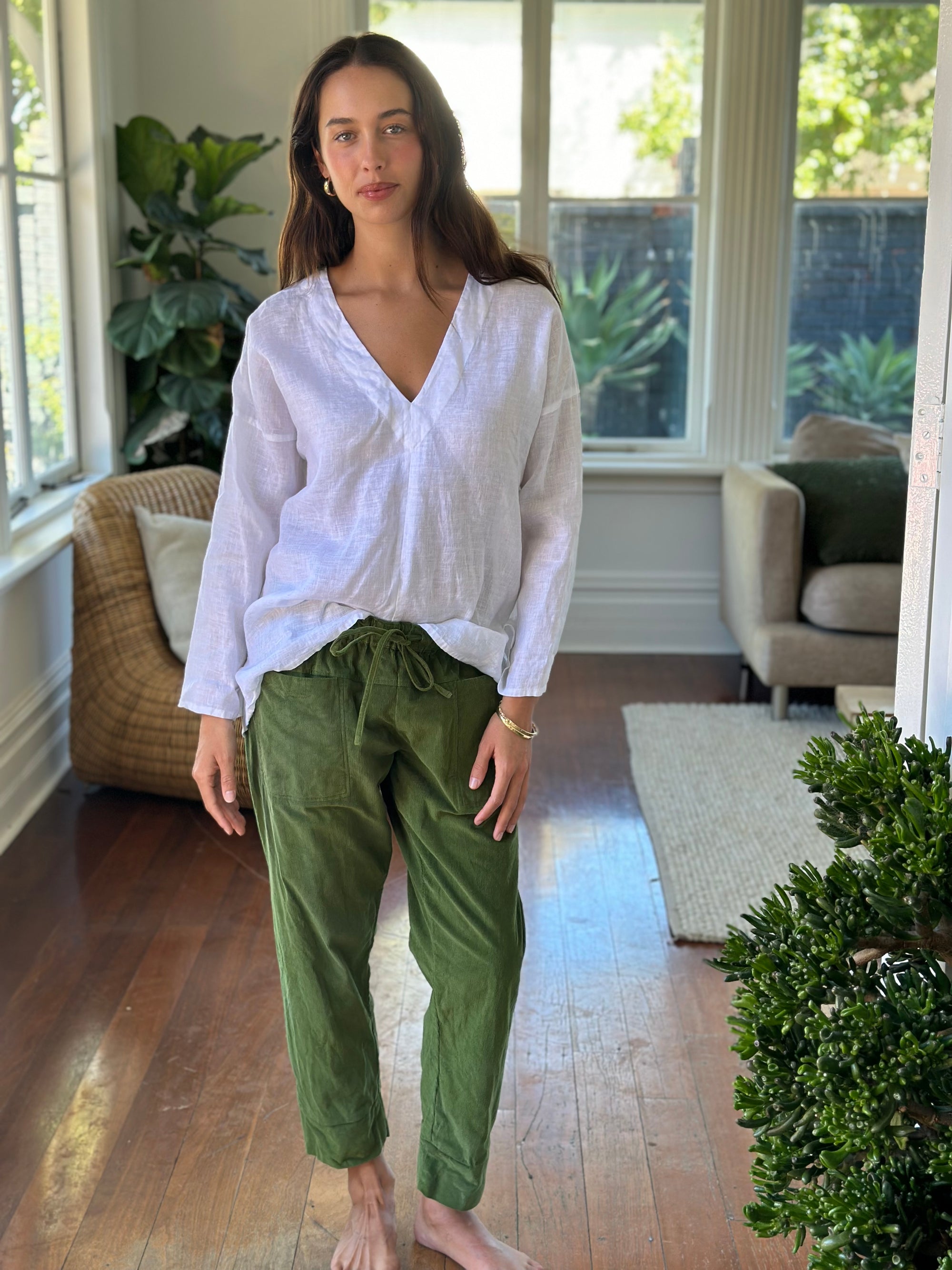 darcy pant-fern cord Apparel  