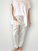 darcy pants - natural stripe linen Apparel