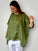 rachael top- moss linen Apparel