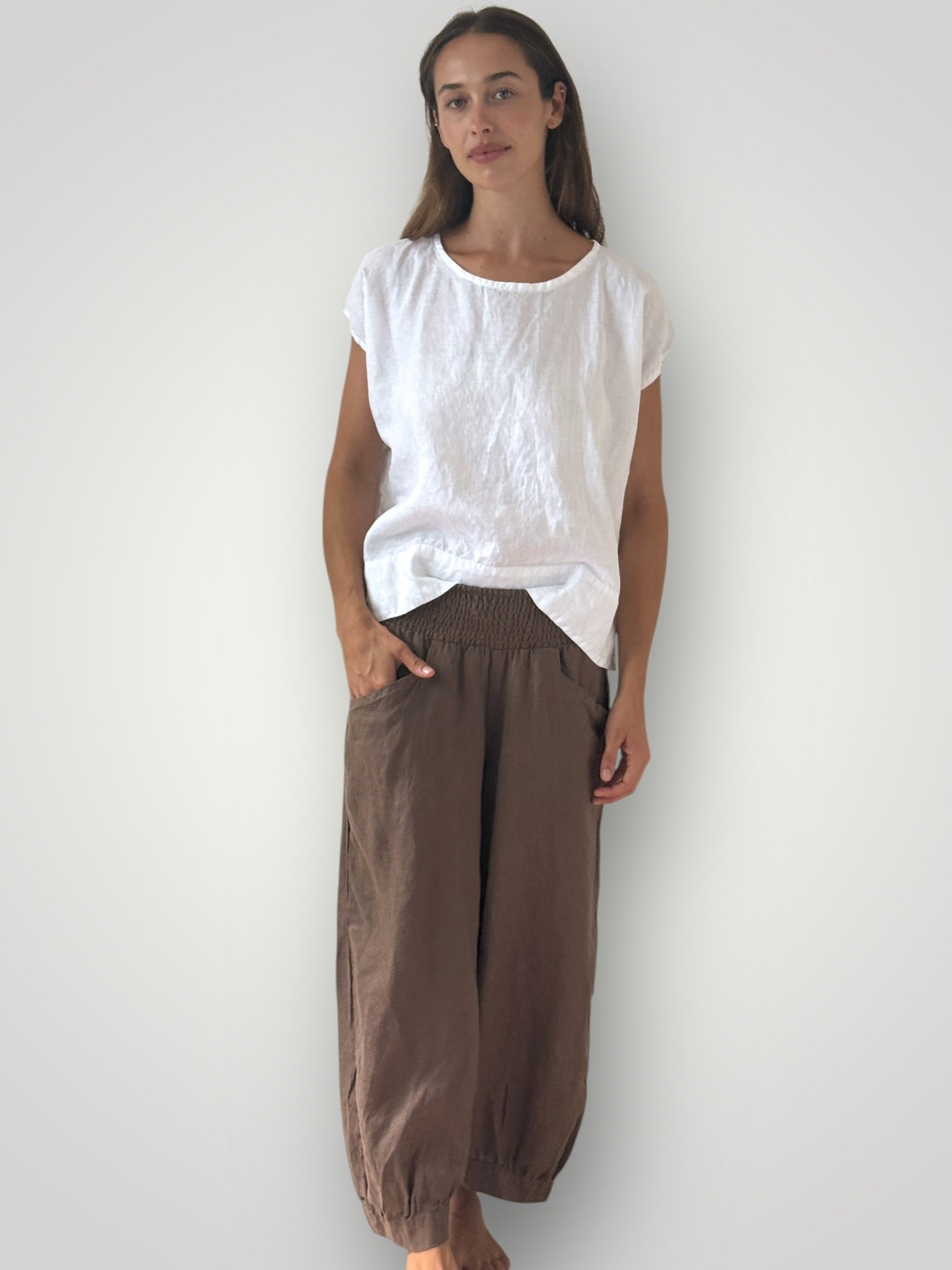 jackie pants - soil linen Apparel
