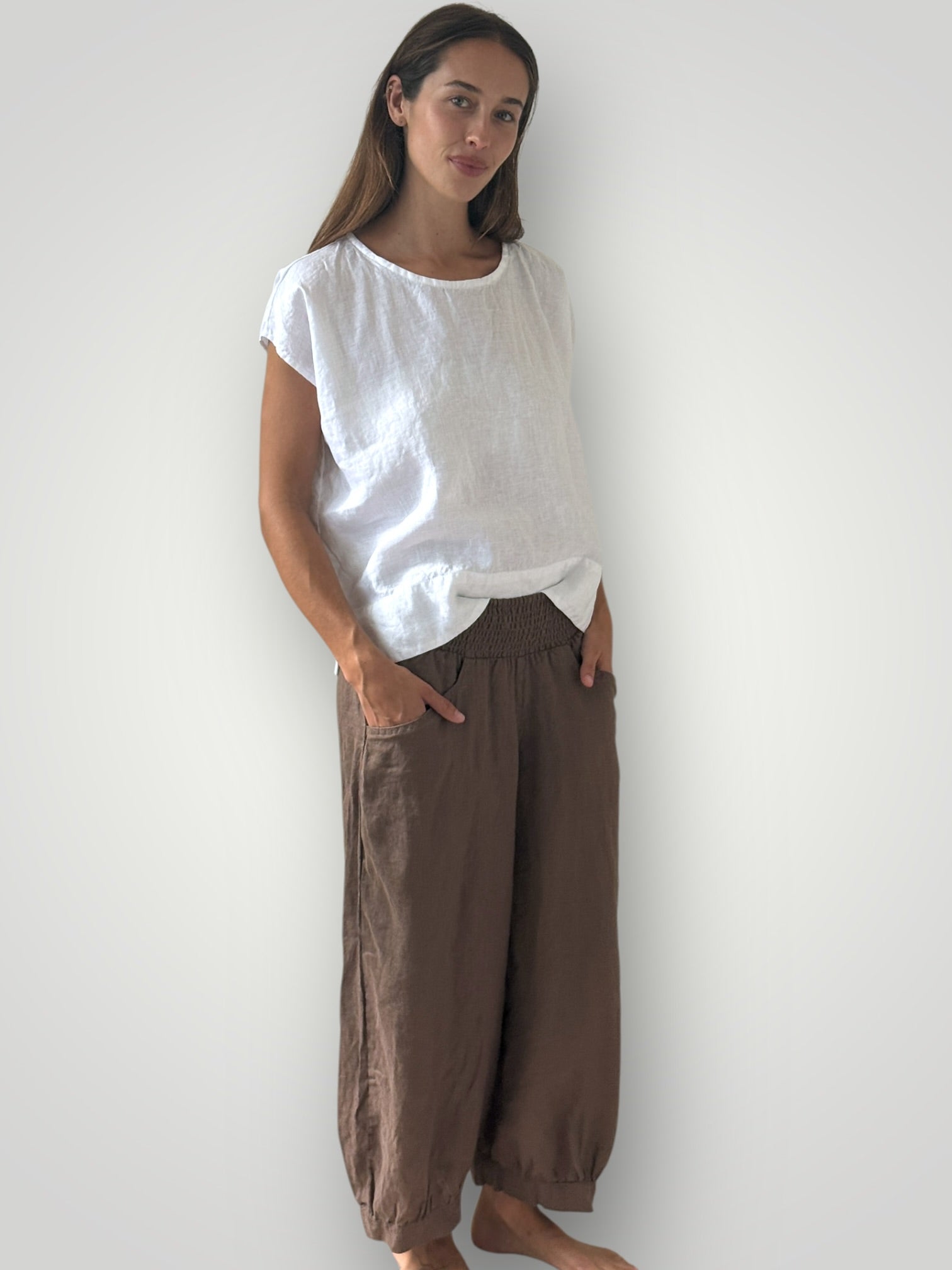 jackie pants - soil linen Apparel