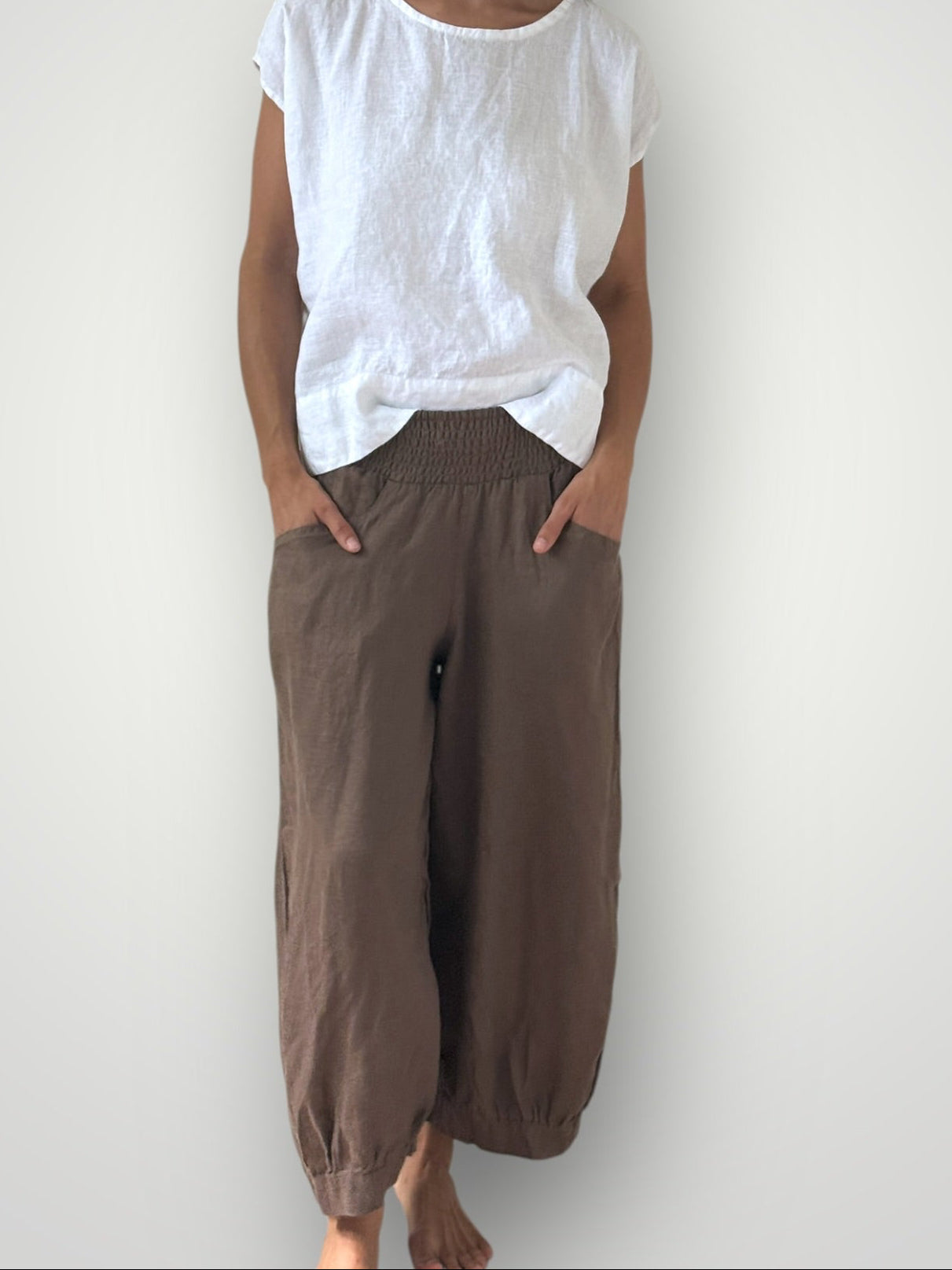 jackie pants - soil linen Apparel