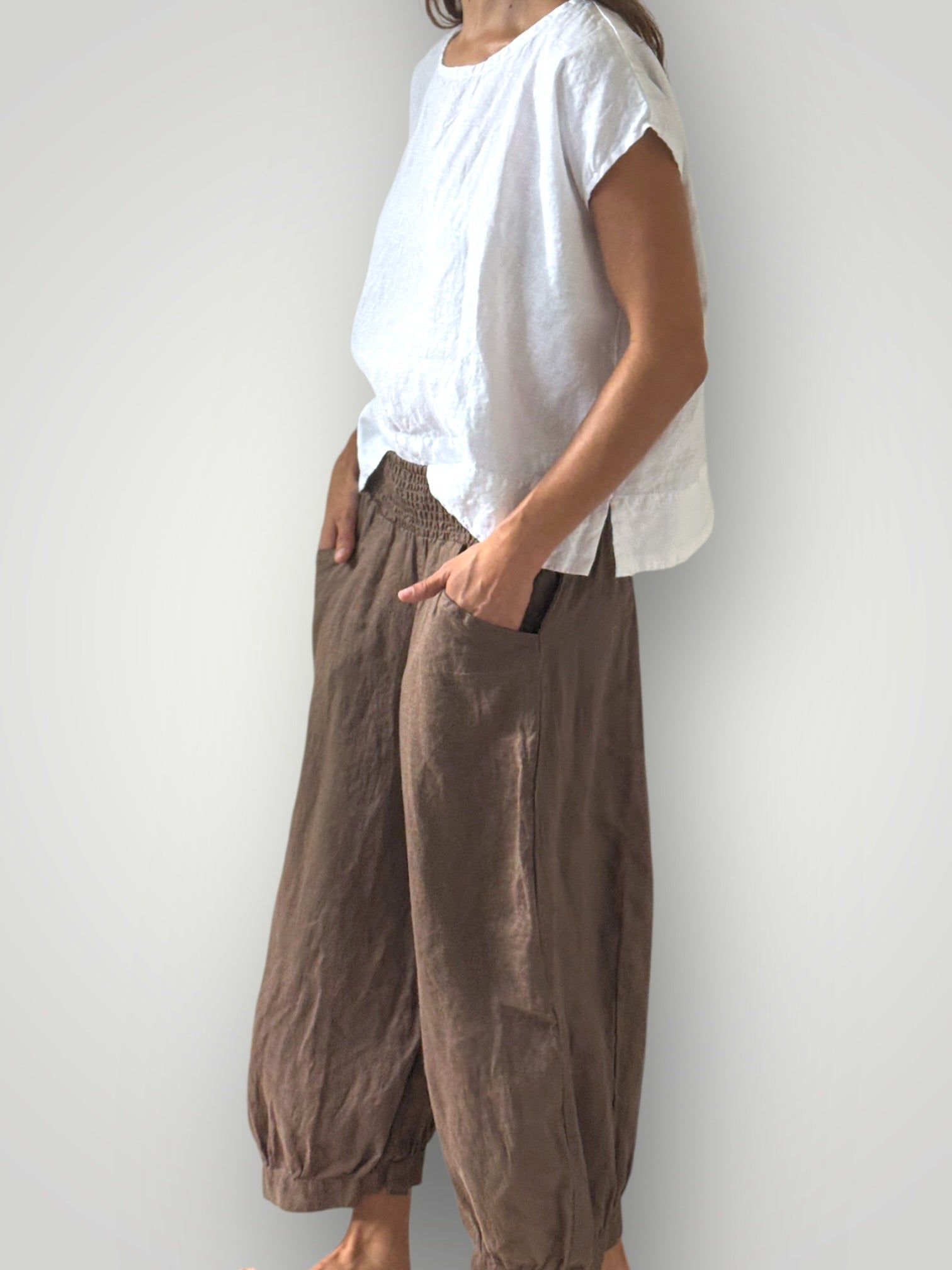 jackie pants - soil linen Apparel