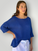 alex top-summer blue cotton knit Apparel
