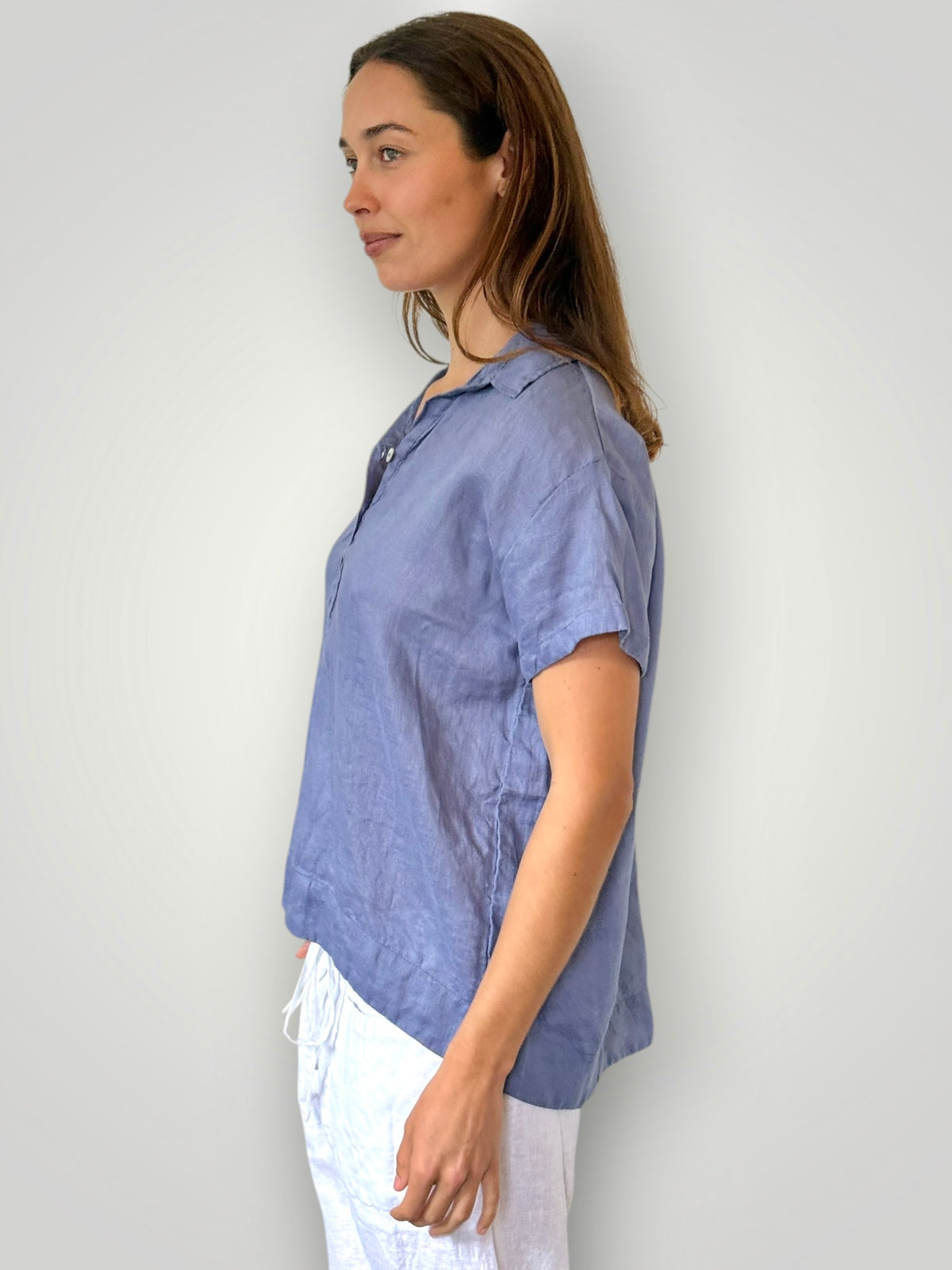 celia top -cornflower linen Apparel