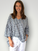 lydia top - ink gingham cotton Apparel