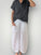 jackie pant-white linen Apparel