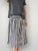 lola skirt- charcoal stripe linen Apparel