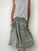 lola skirt - moss flower floral linen Apparel