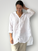 skyla shirt - white linen Apparel