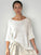 alex knit - summer white cotton Apparel