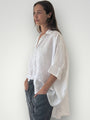issey shirt - white linen Apparel