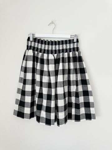 zoe skirt - black check Apparel