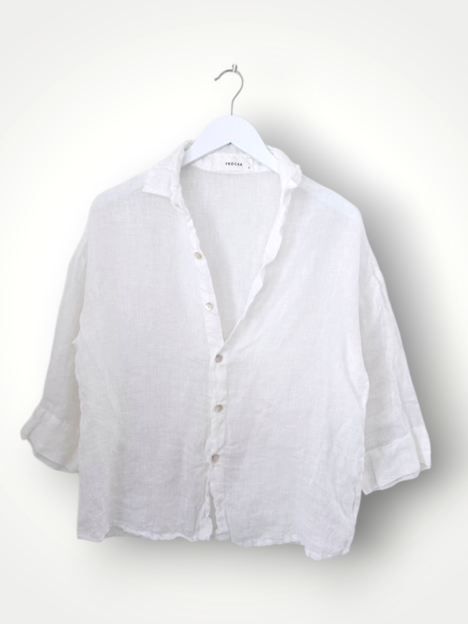 deanna shirt - white linen gauze Apparel