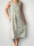 becky dress - sage floral linen Apparel