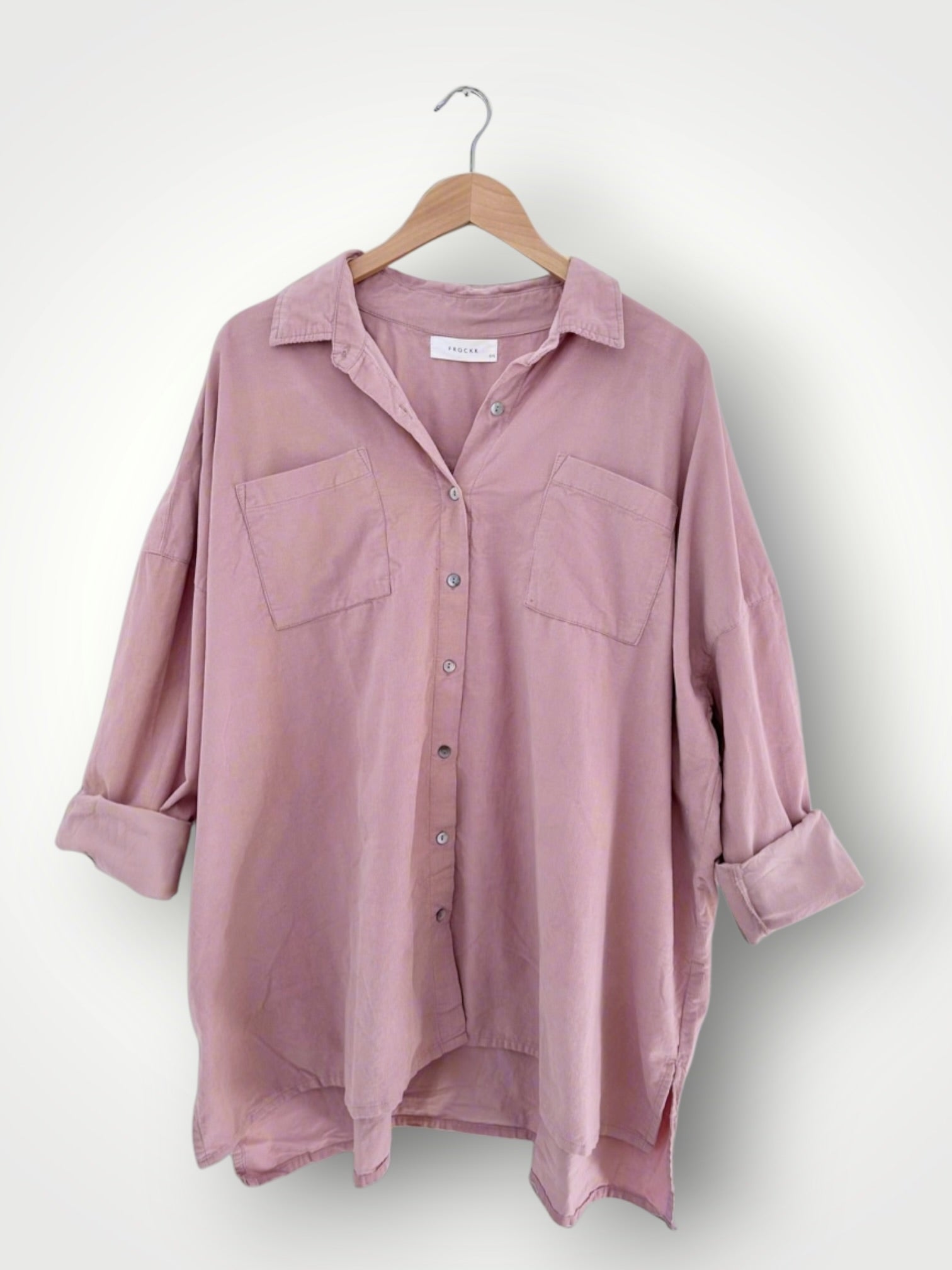 aiden oversized shirt -dusty pink cord Apparel