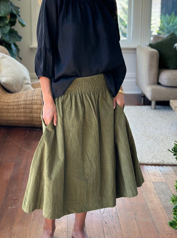 lola skirt - pear cord Apparel  