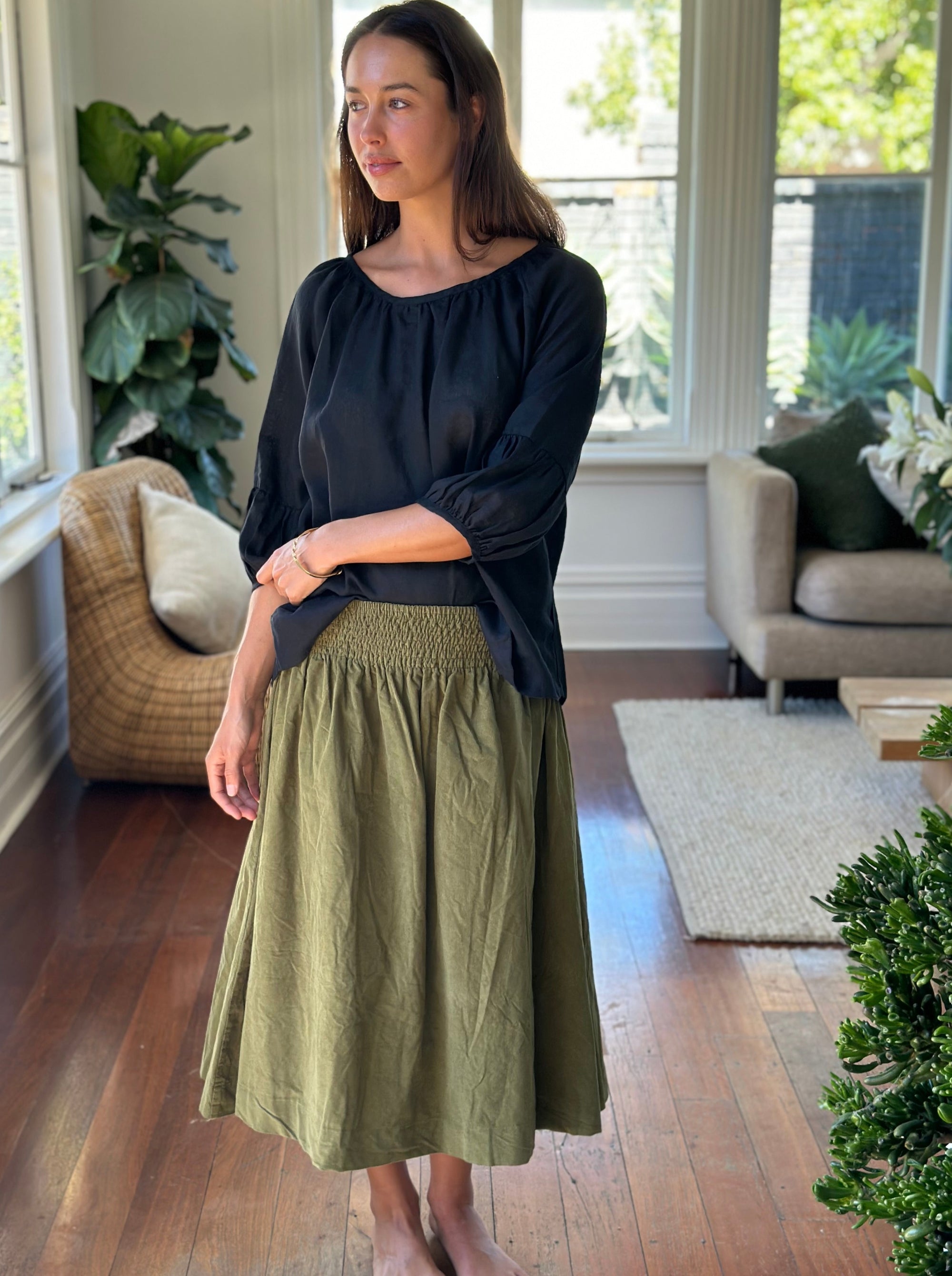 lola skirt - pear cord Apparel  