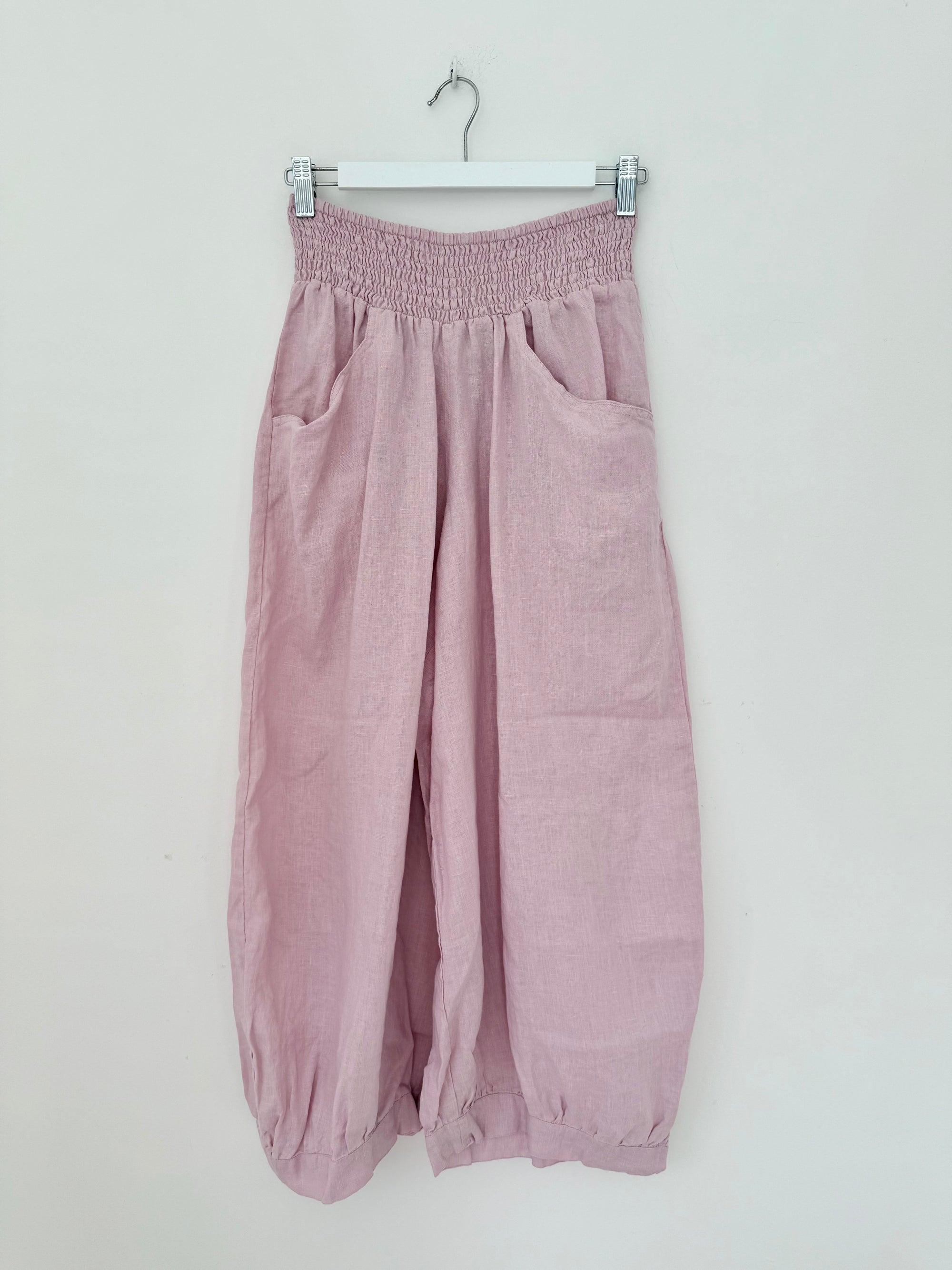 jackie pants - peony linen Apparel
