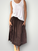 lola skirt - chocolate linen Apparel