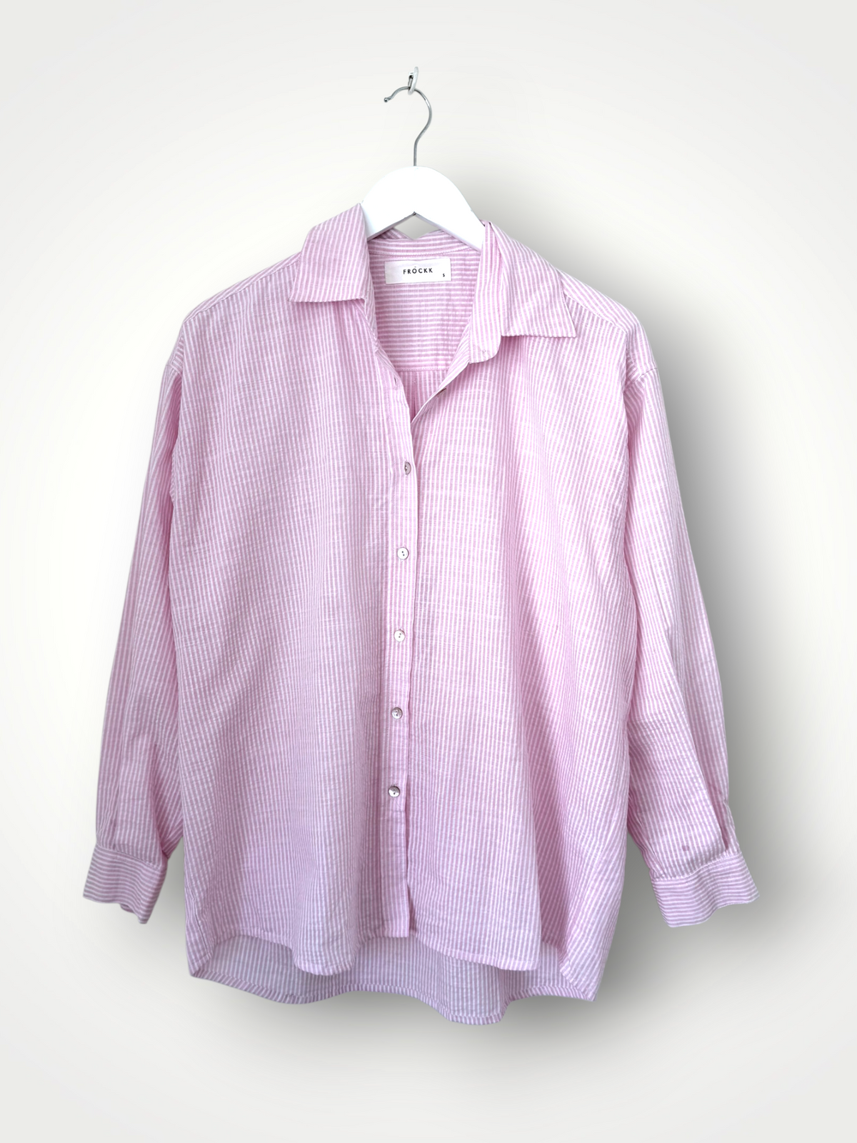 jordan shirt-pink stripe cotton