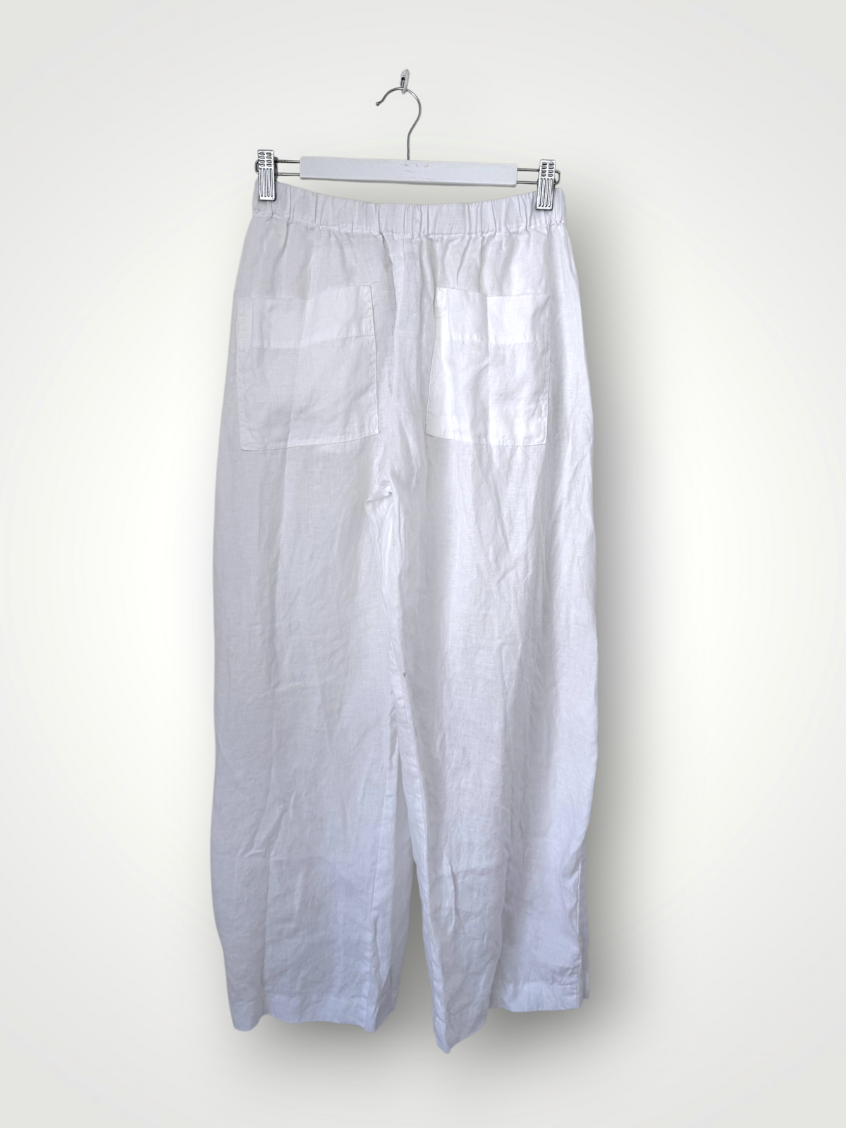 georgia pants- white linen