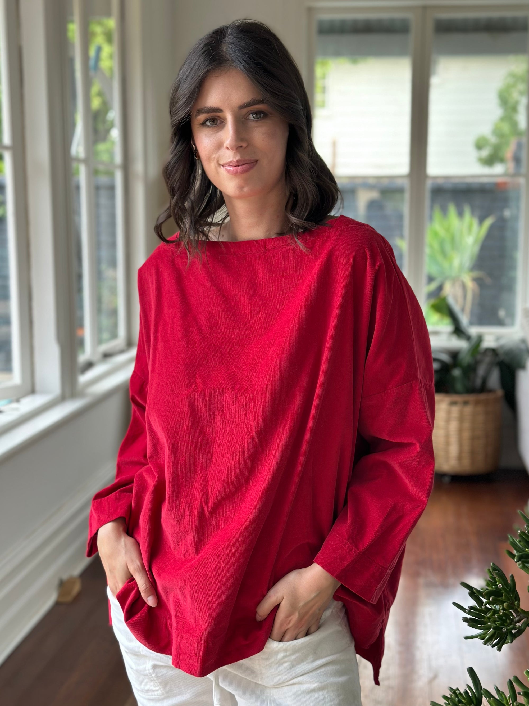 avril top - red cord Apparel