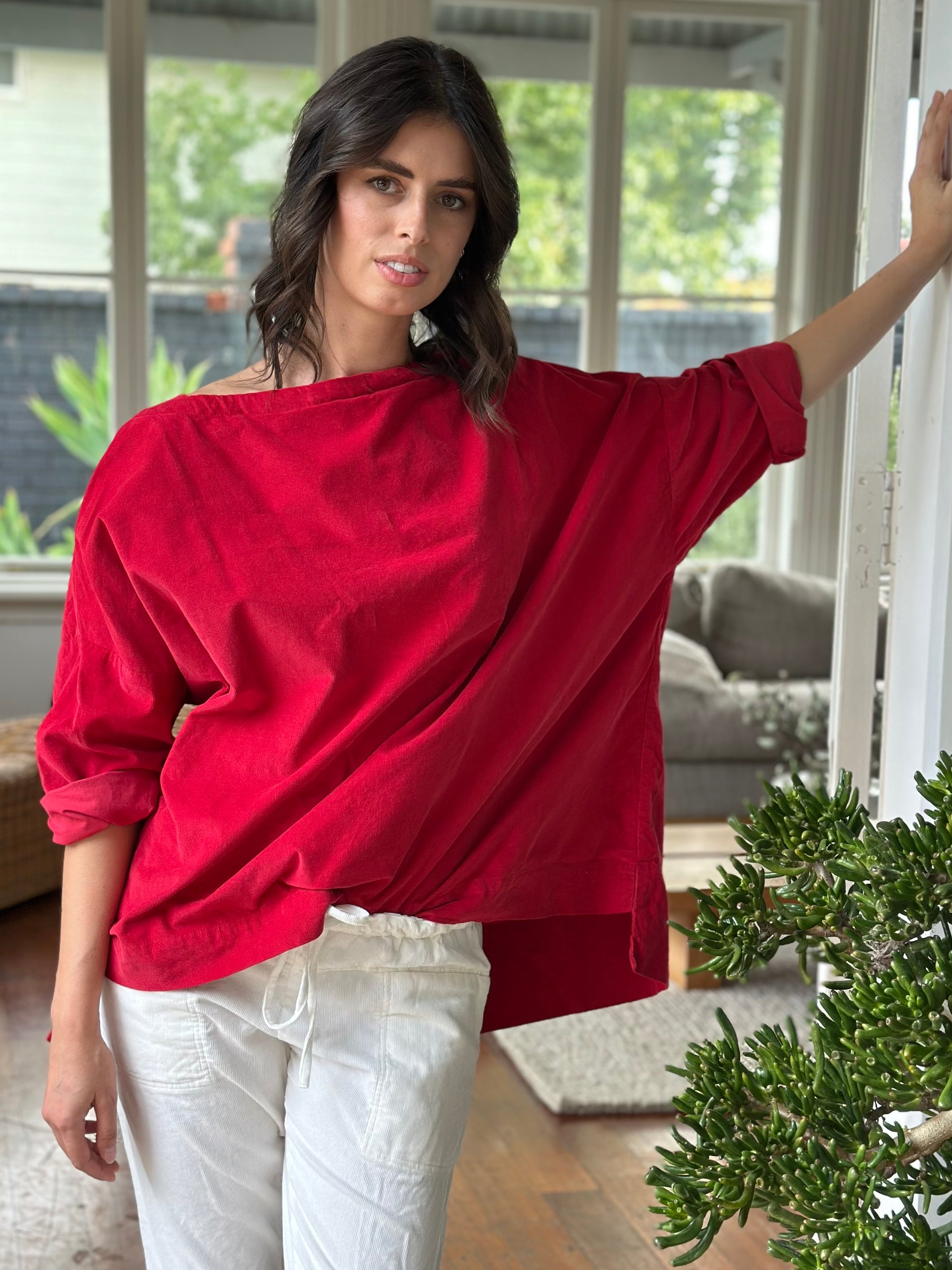 avril top - red cord Apparel