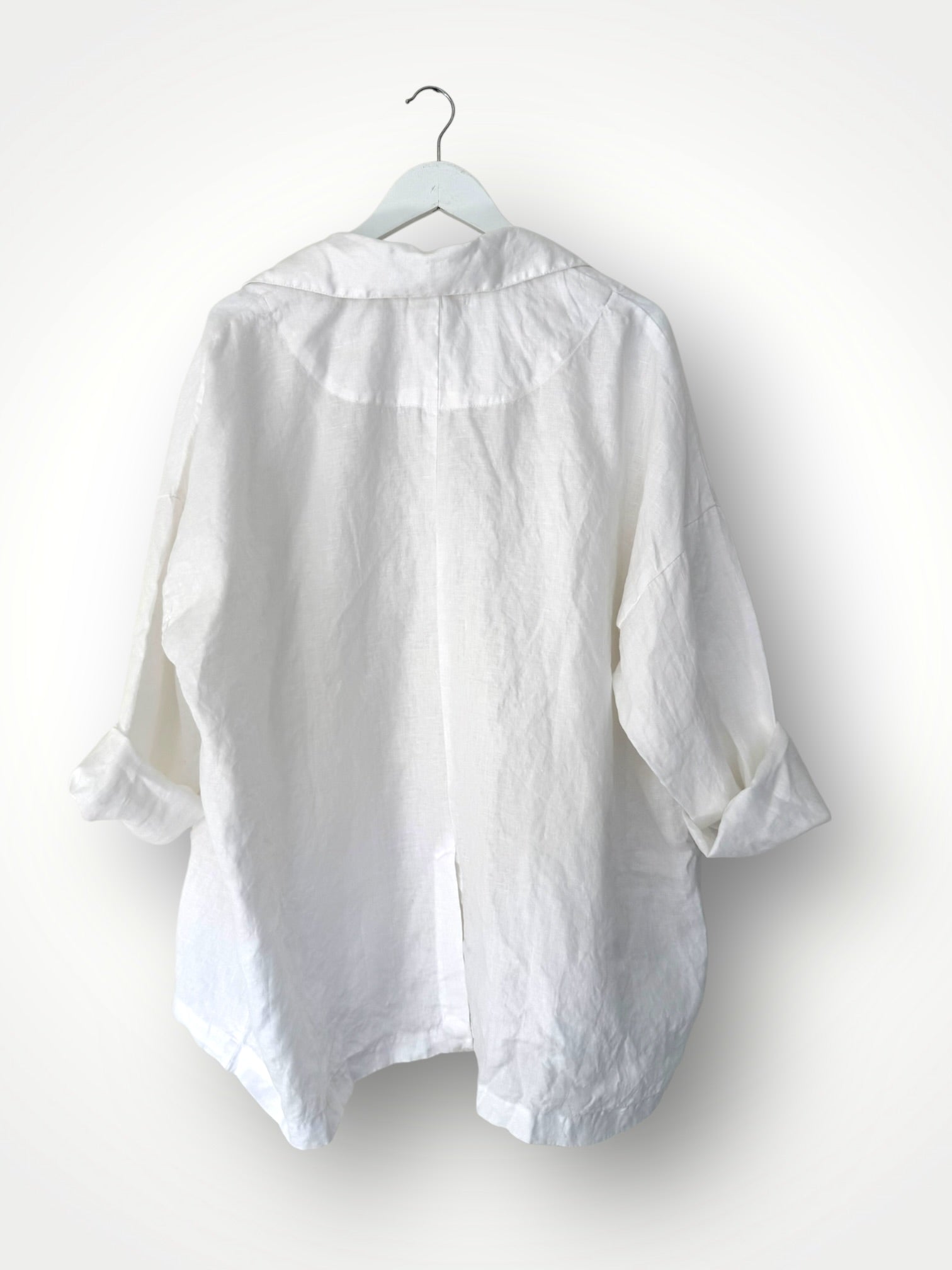albert blazer -white linen Shirts
