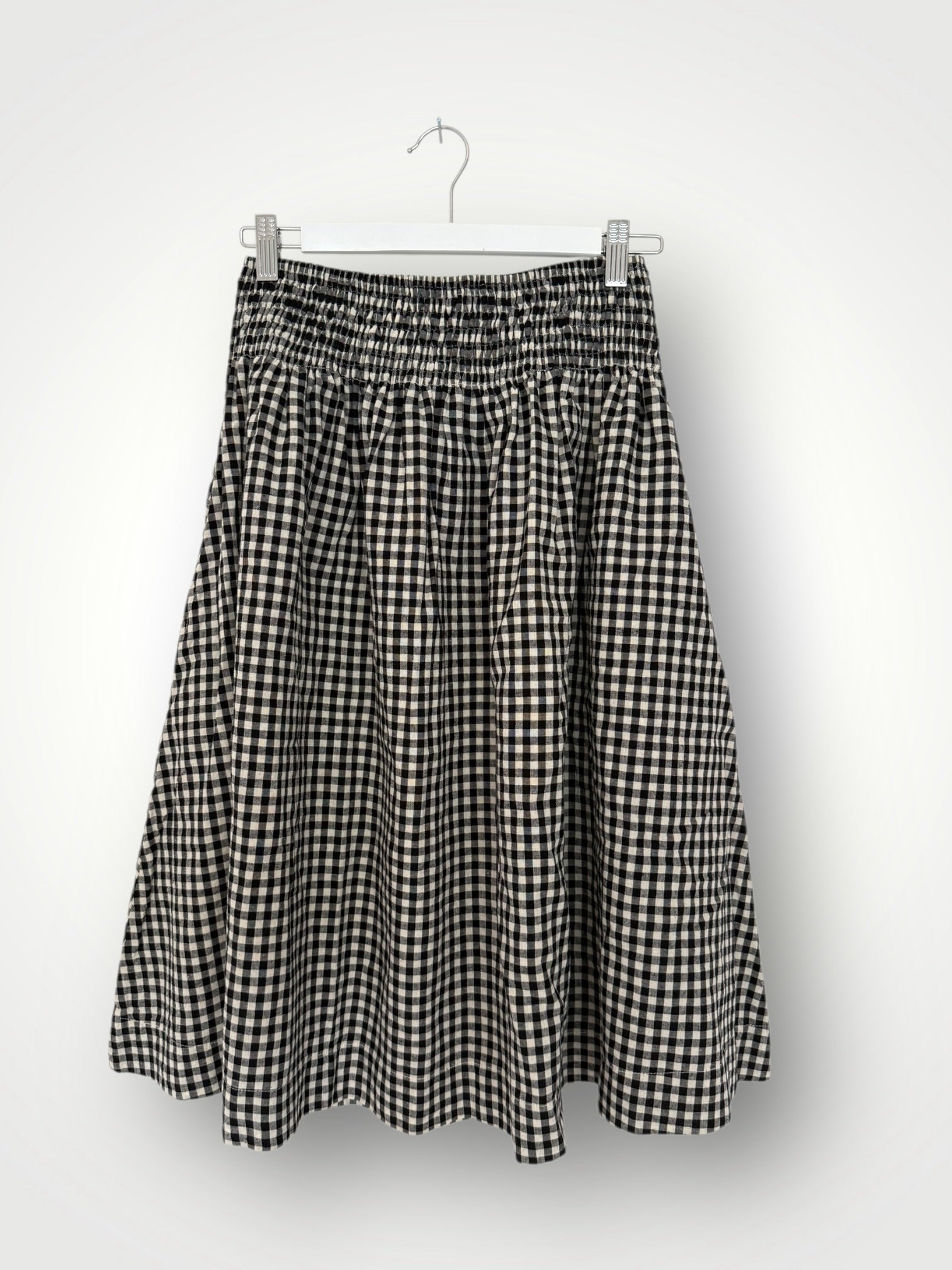 lola skirt - small black check Apparel