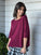 alex top - merlot cotton knit Apparel