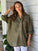 megan shirt - army linen Apparel  