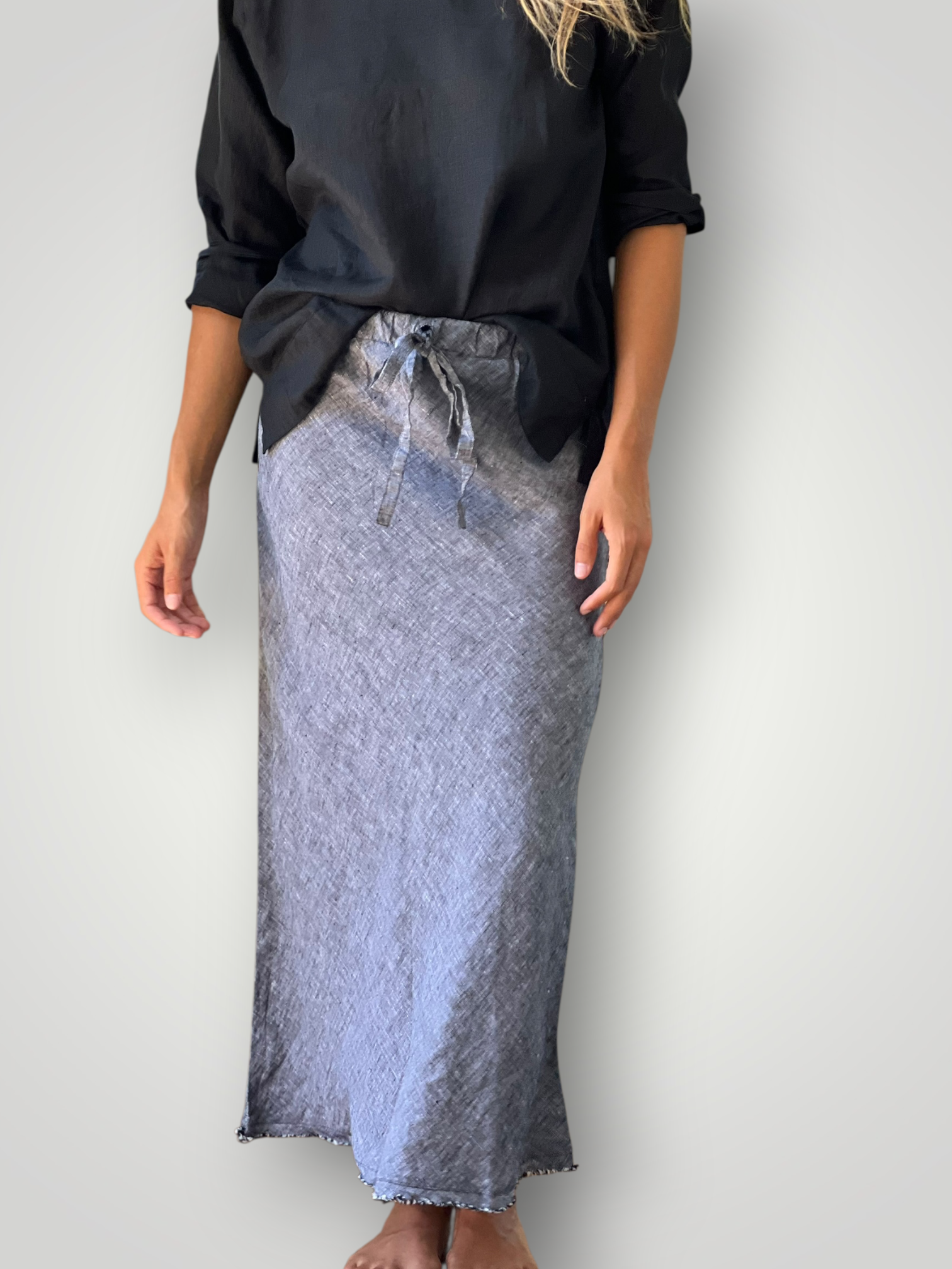 anthea skirt - chambrey linen Apparel