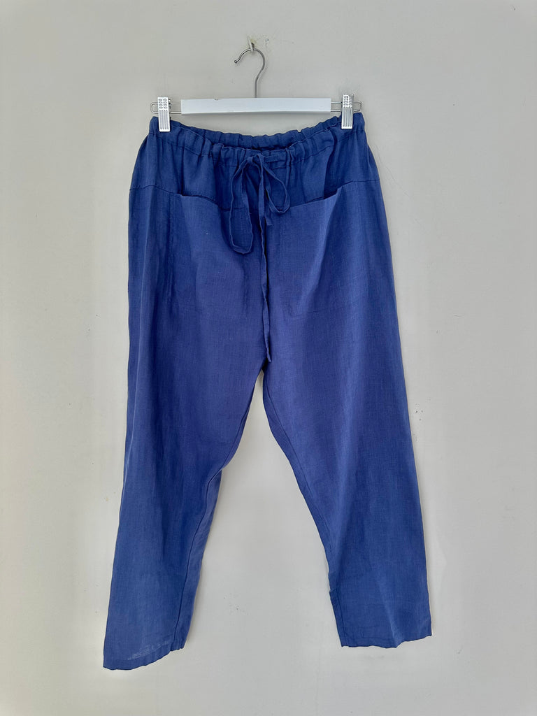 jessie pants - blue dusk linen Apparel