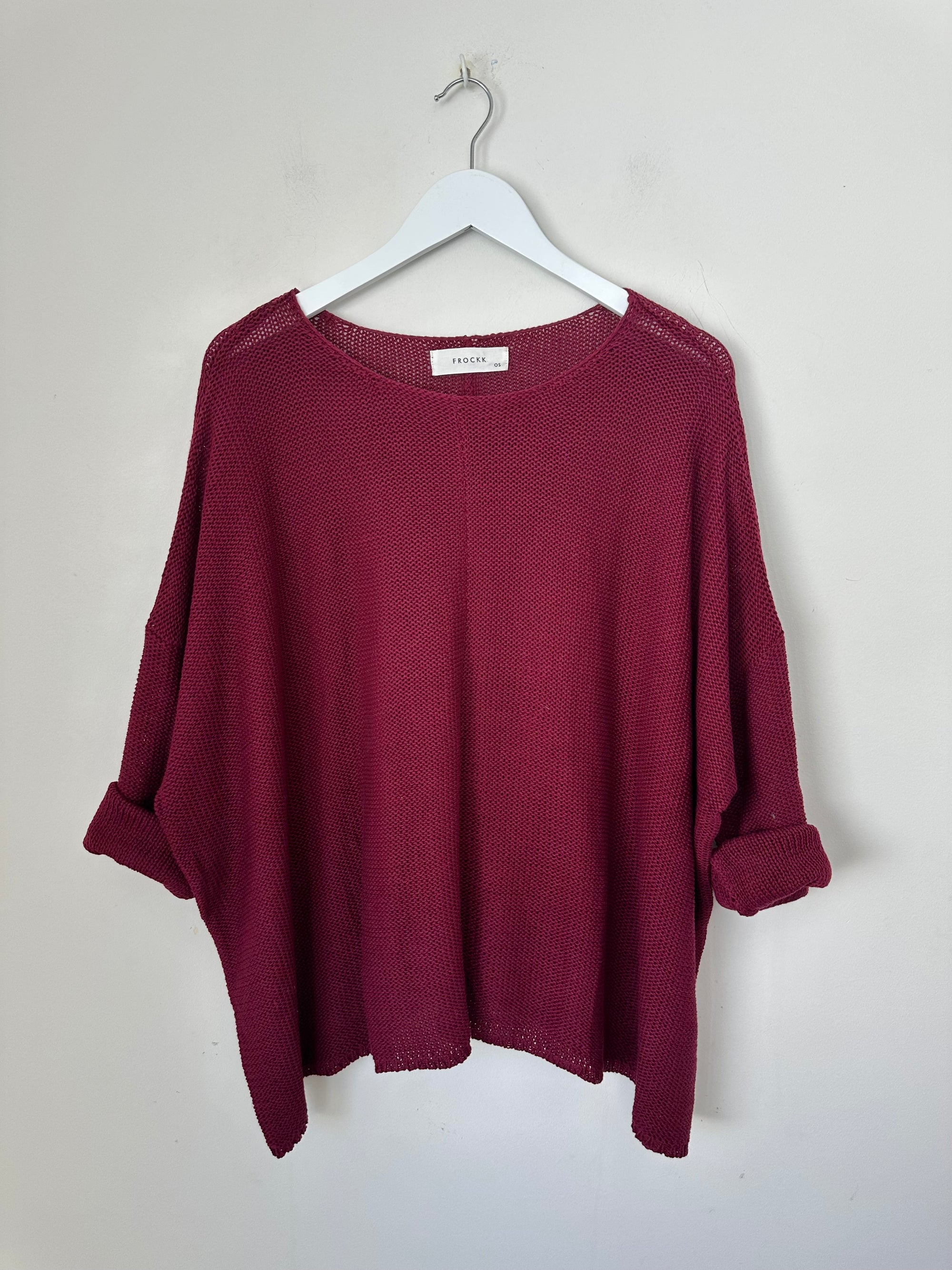 stella jersey - merlot cotton knit Apparel