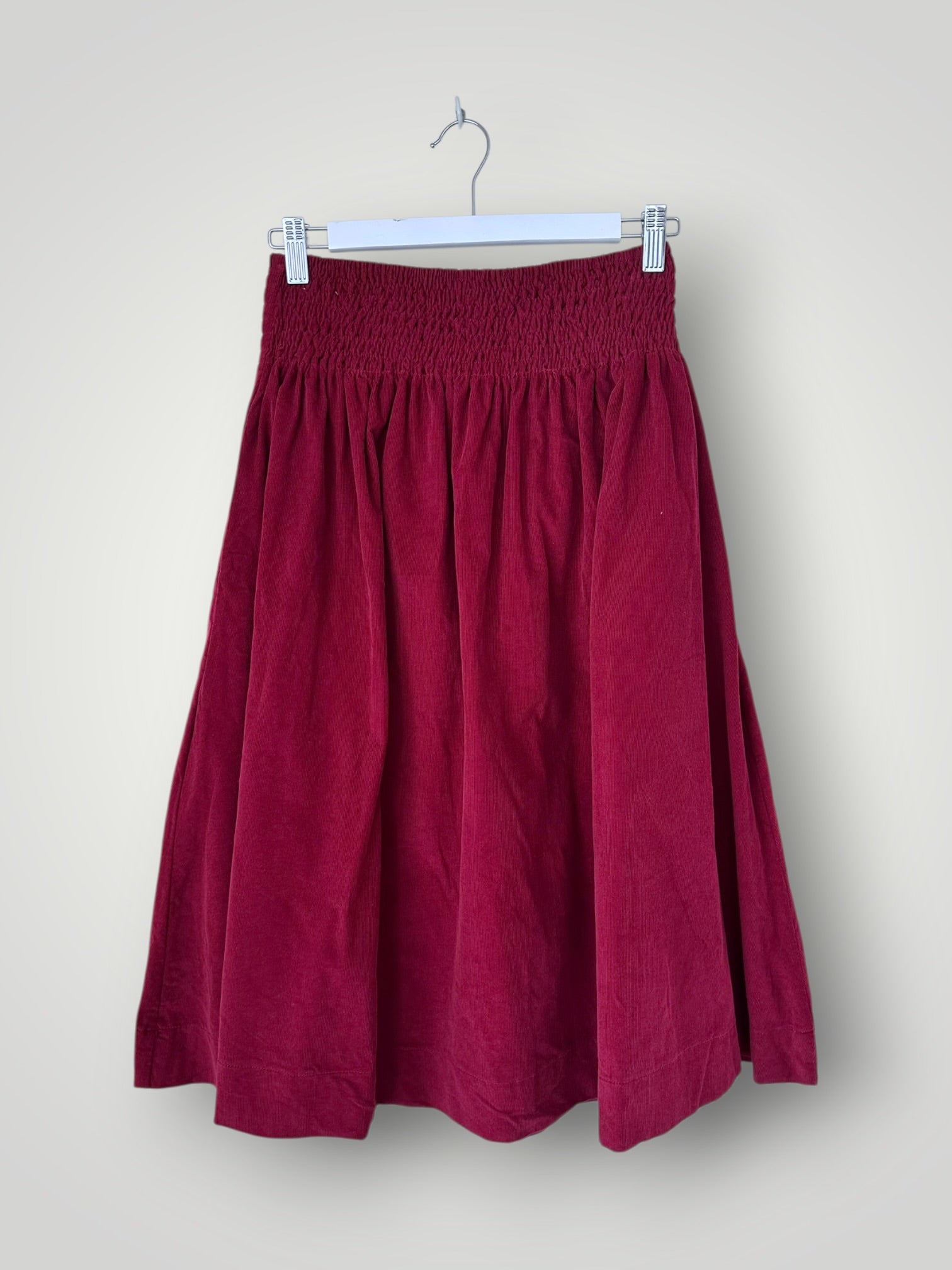 lola skirt-merlot cord Apparel