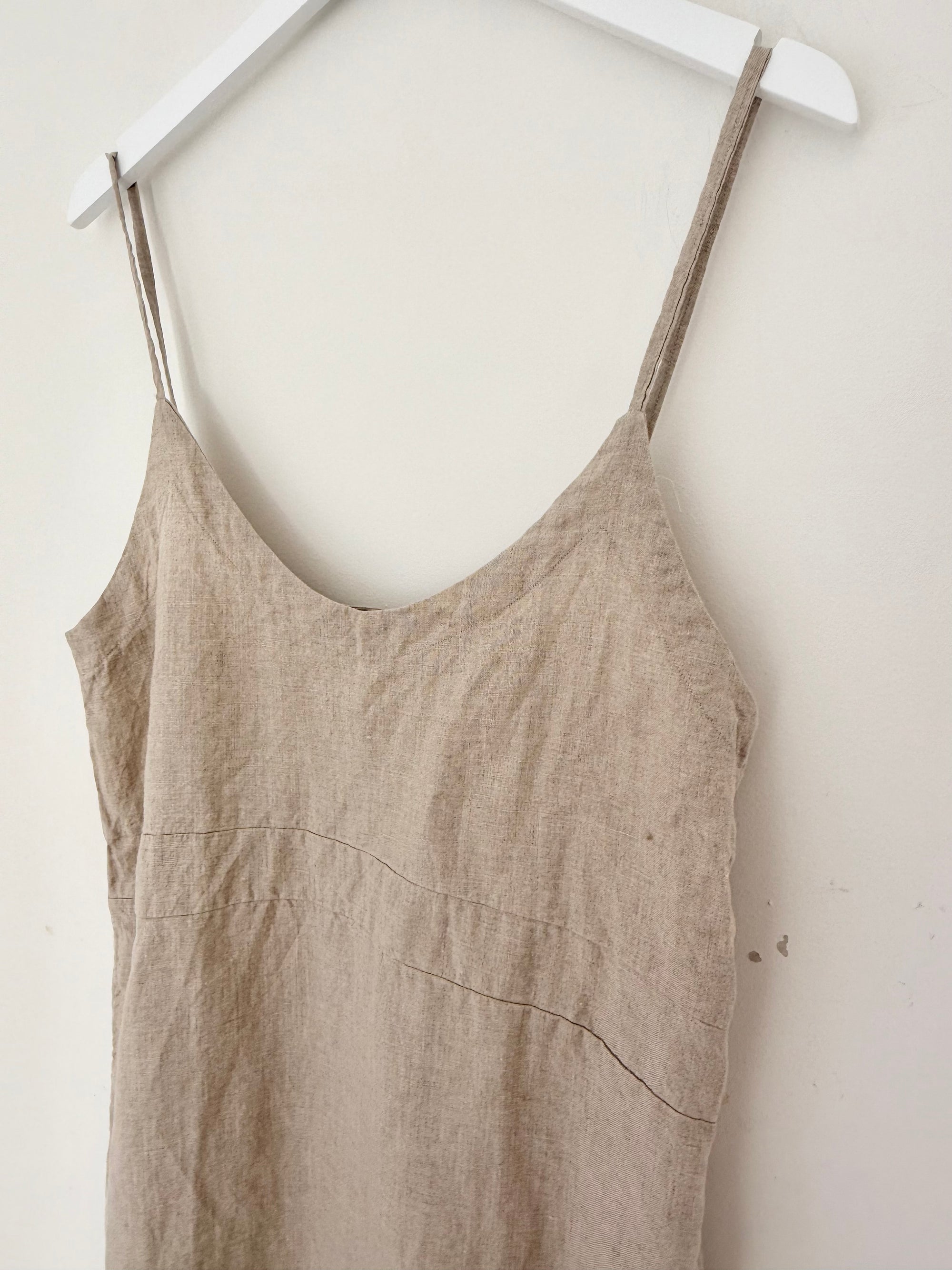 mabel dress-natural linen