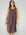 becky dress - chocolate spot linen Apparel