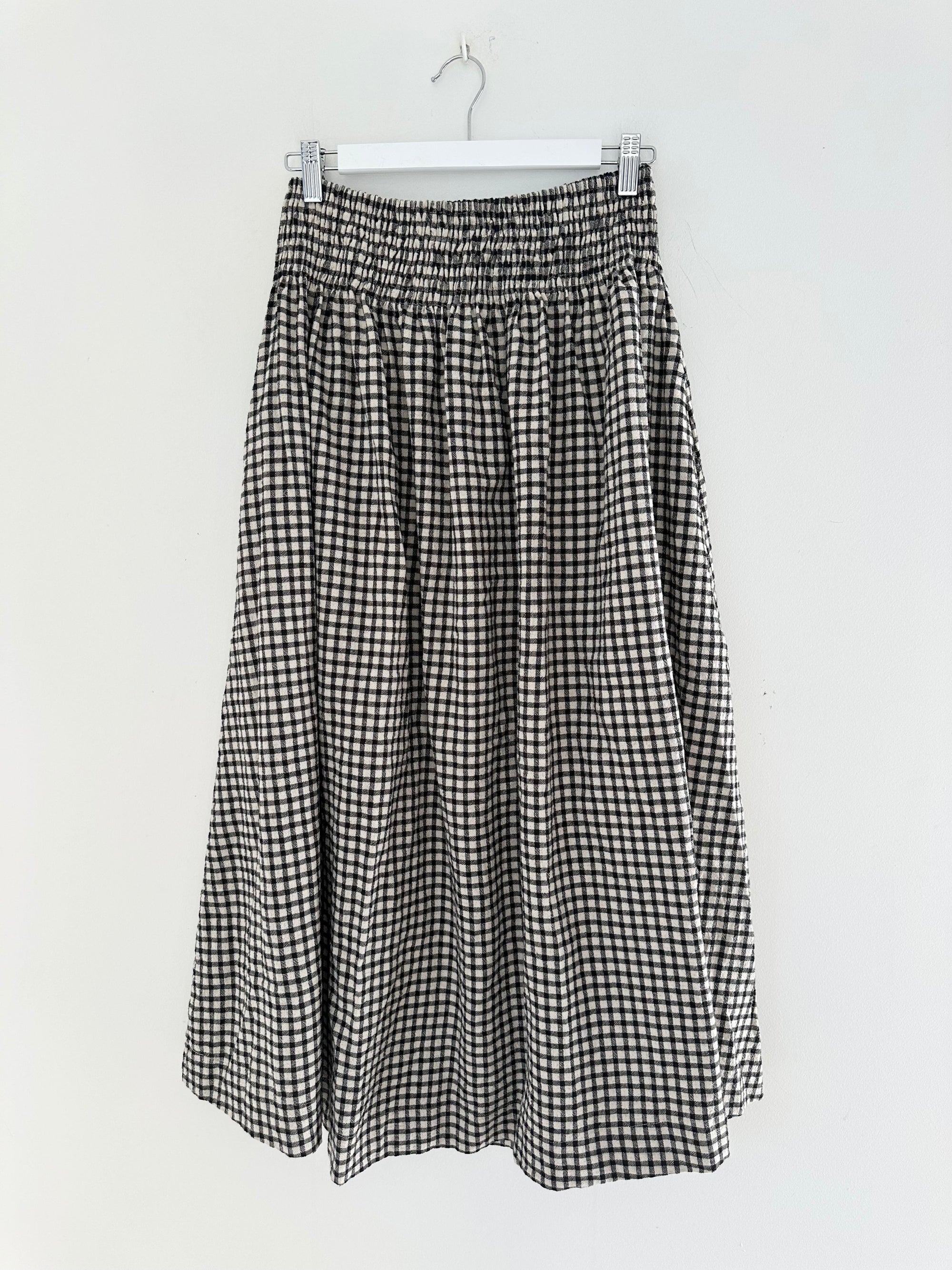 lulu skirt - vintage black check Apparel