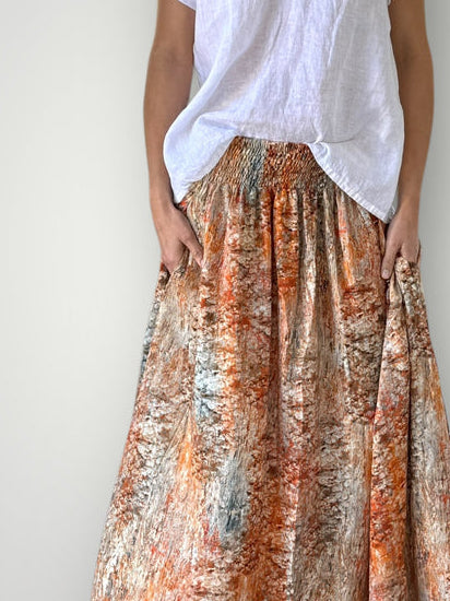 lola skirt - sunset watercolour Apparel