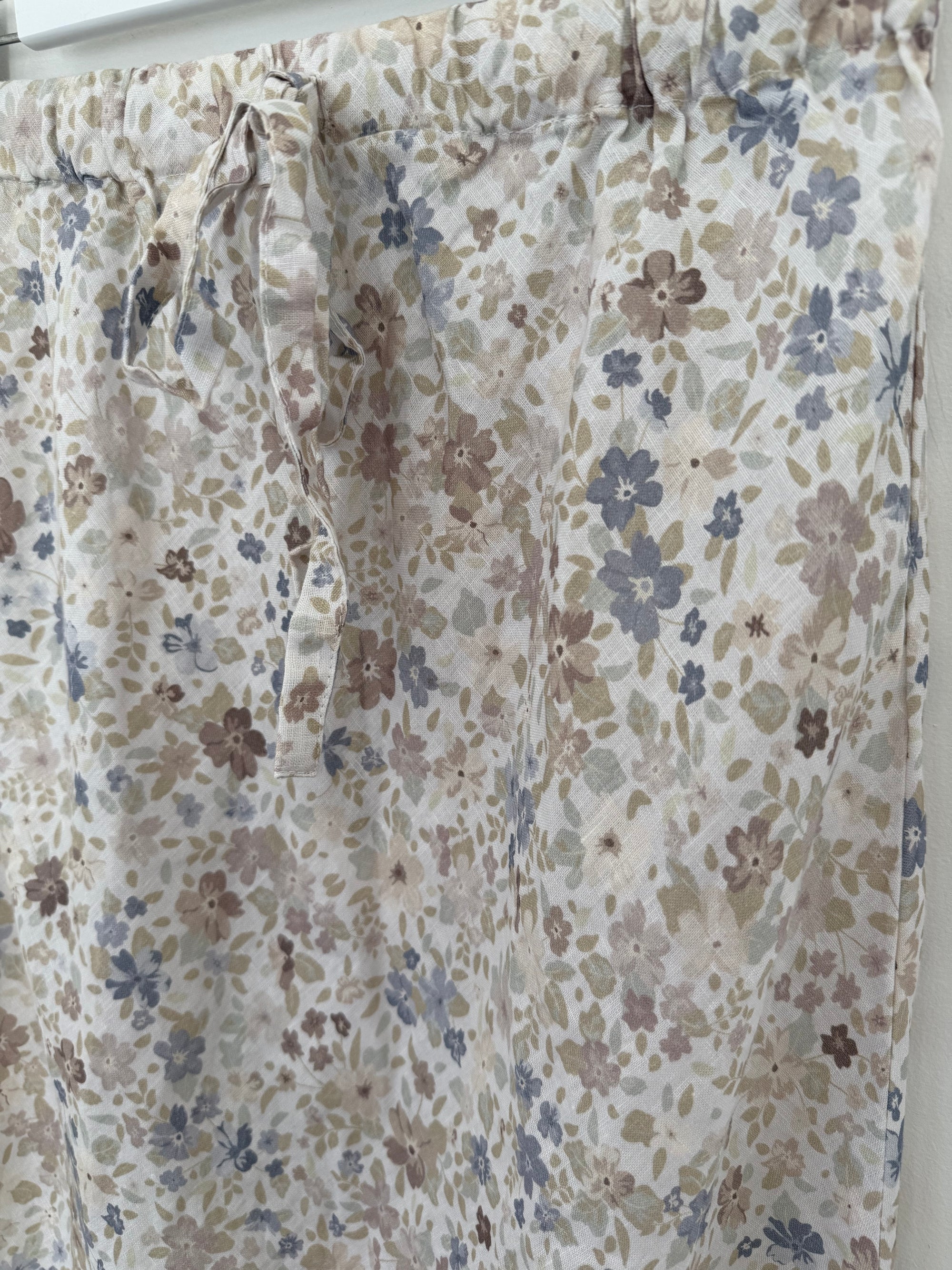 anthea skirt - flower patch linen Apparel