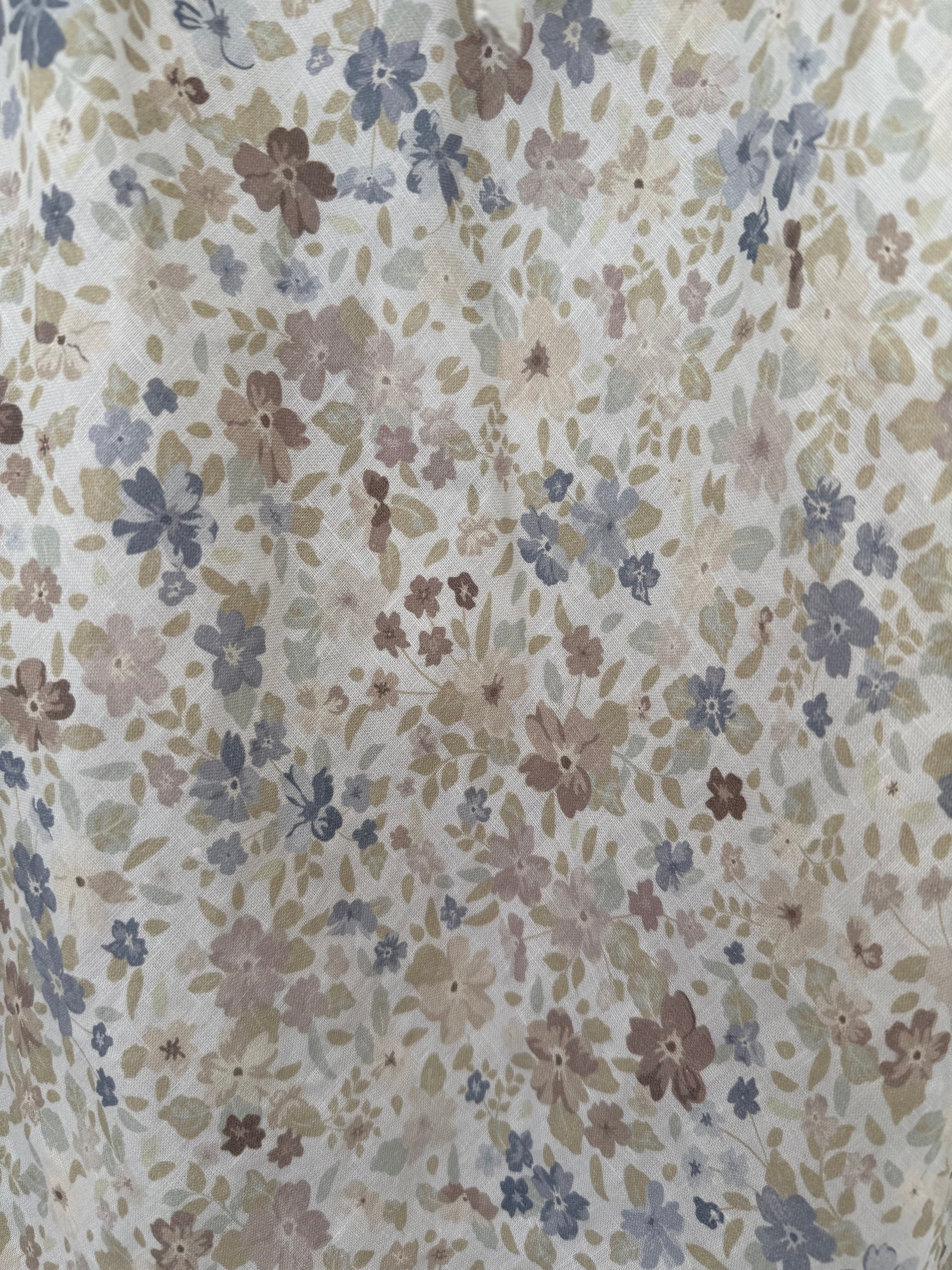 anthea skirt - flower patch linen Apparel